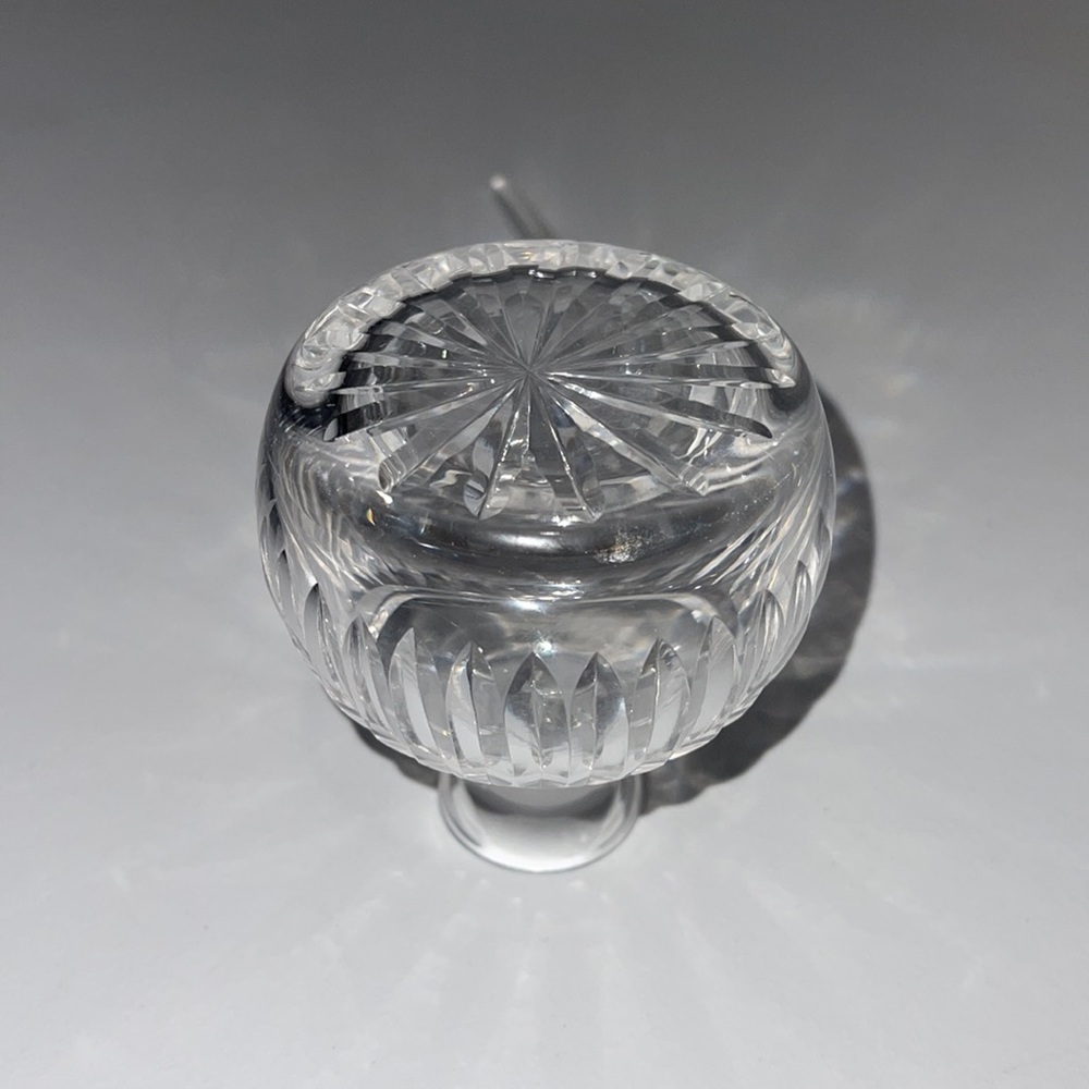 Vintage Waterford Vanity Crystal Perfume Bottle with Beveled Stopper Dauber - Picture 11 of 15
